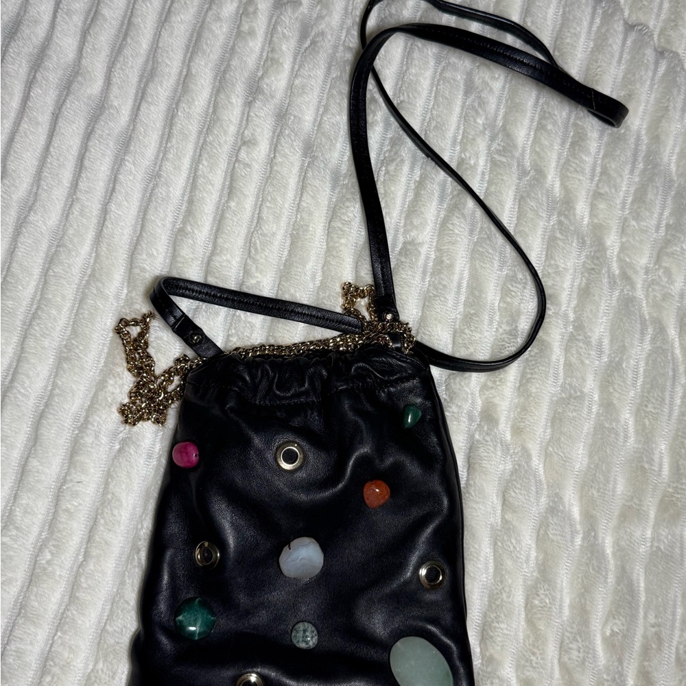 & Other Stories Black and Red Crossbody Bag Practical Everyday Style